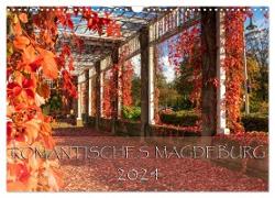 Romantisches Magdeburg (Wandkalender 2024 DIN A3 quer), CALVENDO Monatskalender