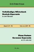 Vollständiges Wörterbuch Deutsch-Esperanto in drei Bänden. Band 2 (H-R)