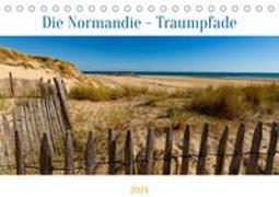 Die Normandie - Traumpfade (Tischkalender 2024 DIN A5 quer), CALVENDO Monatskalender