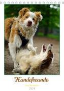 Hundefreunde (Tischkalender 2024 DIN A5 hoch), CALVENDO Monatskalender
