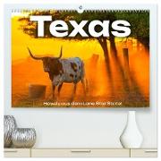 Texas - Howdy aus dem Lone Star State! (hochwertiger Premium Wandkalender 2024 DIN A2 quer), Kunstdruck in Hochglanz