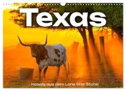 Texas - Howdy aus dem Lone Star State! (Wandkalender 2024 DIN A3 quer), CALVENDO Monatskalender