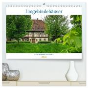 Umgebindehäuser in der schönen Oberlausitz (hochwertiger Premium Wandkalender 2024 DIN A2 quer), Kunstdruck in Hochglanz