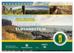 Erlebnis Forststeig Elbsandstein (Tischkalender 2024 DIN A5 quer), CALVENDO Monatskalender