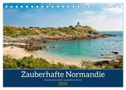 Zauberhafte Normandie: Frankreichs wilde, wunderbare Küste (Tischkalender 2024 DIN A5 quer), CALVENDO Monatskalender