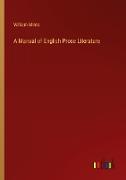 A Manual of English Prose Literature