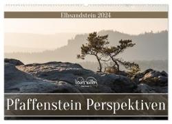 Pfaffenstein Perspektiven - Elbsandstein (Wandkalender 2024 DIN A2 quer), CALVENDO Monatskalender