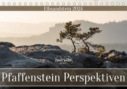 Pfaffenstein Perspektiven - Elbsandstein (Tischkalender 2024 DIN A5 quer), CALVENDO Monatskalender