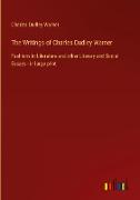 The Writings of Charles Dudley Warner