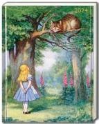 John Tenniel - Alice im Wunderland - Alice und die Grinsekatze - Taschenkalender 2024