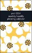 Posh 12-Month 2024 Monthly/Weekly Planner Calendar: Daisy Daydream