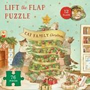 Cat Family Christmas Lift-The-Flap Puzzle: Count Down to Christmas: 12 Flaps: 76 Pieces