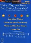 Write, Play, and Hear Your Theory Every Day, Answer Key, Book 4