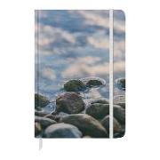 Stone Paper Water Stone Lined Notebook: Stone Paper, Waterproof Sewn Bound