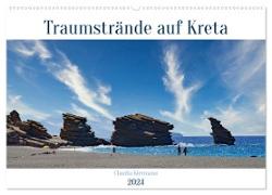 Traumstrände auf Kreta (Wandkalender 2024 DIN A2 quer), CALVENDO Monatskalender
