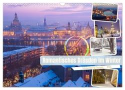 Romantisches Dresden im Winter (Wandkalender 2024 DIN A3 quer), CALVENDO Monatskalender