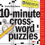 Mensa® 10-Minute Crossword Puzzles Page-A-Day Calendar 2024