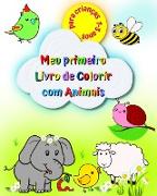 Meu primeiro Livro de Colorir com Animais para crianças 1-3 anos
