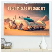 Futuristische Wüstencars (hochwertiger Premium Wandkalender 2024 DIN A2 quer), Kunstdruck in Hochglanz