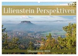 Lilienstein Perspektiven - Elbsandstein (Wandkalender 2024 DIN A2 quer), CALVENDO Monatskalender