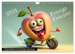 Fetzige Früchte (Wandkalender 2024 DIN A4 quer), CALVENDO Monatskalender