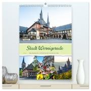 Stadt Wernigerode (hochwertiger Premium Wandkalender 2024 DIN A2 hoch), Kunstdruck in Hochglanz