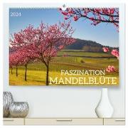 FASZINATION MANDELBLÜTE (hochwertiger Premium Wandkalender 2024 DIN A2 quer), Kunstdruck in Hochglanz