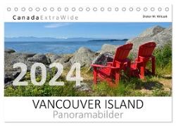 VANCOUVER ISLAND Panoramabilder (Tischkalender 2024 DIN A5 quer), CALVENDO Monatskalender