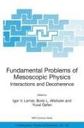 Fundamental Problems of Mesoscopic Physics