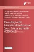 Proceedings of the International Conference on Sports Science and Health (ICSSH 2022)