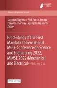 Proceedings of the First Mandalika International Multi-Conference on Science and Engineering 2022, MIMSE 2022 (Mechanical and Electrical)