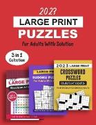 2023 Large Print Puzzles For Adults With Solution