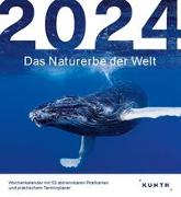 Das Naturerbe der Welt - KUNTH Postkartenkalender 2024