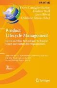 Product Lifecycle Management. Green and Blue Technologies to Support Smart and Sustainable Organizations