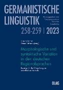 Morphologische und syntaktische Variation in den deutschen Regionalsprachen