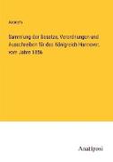 Sammlung der Gesetze, Verordnungen und Ausschreiben für das Königreich Hannover, vom Jahre 1856