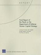 Final Report of the Panel on the Department of Defense Human Capital Strategy