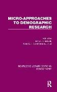 Micro-Approaches to Demographic Research