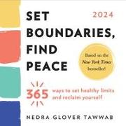 2024 Set Boundaries, Find Peace Boxed Calendar