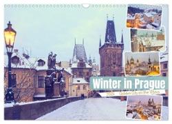 Winter in Prague (Wall Calendar 2024 DIN A3 landscape), CALVENDO 12 Month Wall Calendar