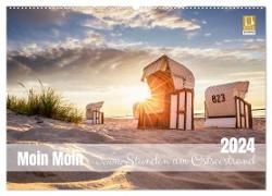 Moin Moin Schöne Stunden am Ostseestrand (Wandkalender 2024 DIN A2 quer), CALVENDO Monatskalender