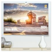 Moin Moin Schöne Stunden am Ostseestrand (hochwertiger Premium Wandkalender 2024 DIN A2 quer), Kunstdruck in Hochglanz