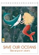 SAVE OUR OCEANS - Ursprung allen Lebens (Tischkalender 2024 DIN A5 hoch), CALVENDO Monatskalender