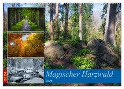 Magischer Harzwald (Wandkalender 2024 DIN A2 quer), CALVENDO Monatskalender