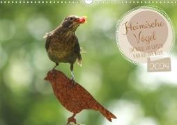 Heimische Vögel - Im Wald, im Garten und auf der Wiese (Wandkalender 2024 DIN A3 quer), CALVENDO Monatskalender