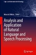 Analysis and Application of Natural Language and Speech Processing