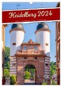 Heidelberg 2024 - Sehnsucht nach Heidelberg - 12 Monate voller Erinnerungen (Wandkalender 2024 DIN A3 hoch), CALVENDO Monatskalender