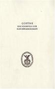 Goethe. Die Schriften zur Naturwissenschaft (Leopoldina)