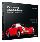 Porsche 911 Adventskalender, rot, Metall Modellbausatz im Maßstab 1:43, inkl. Soundmodul und 52-seitigem Begleitbuch