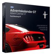 Ford Mustang GT Adventskalender race red, Modellbausatz im Maßstab 1:24, inkl. Soundmodul und 52-seitigem Begleitbuch